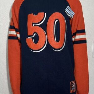 Delf sport Varsity Knit Sweater men 3XL Rust Orange 50 Pullover striped baseball